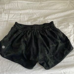 Lululemon camo silky shorts